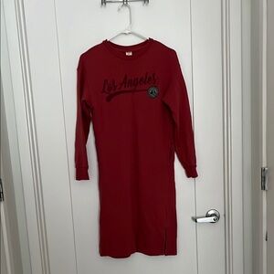 Uniqlo x Disney Special Edition Red Long Sleeve Dress